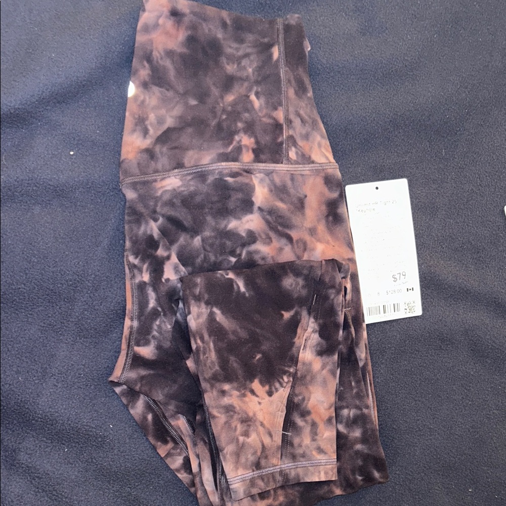 Lululemon Athletica Brown Patterned Leggings